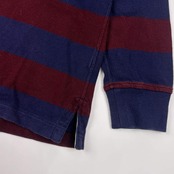 Polo by Ralph Lauren ラルフローレン 長袖ラガーシャツ L/ネイビー×ワインレッド系 メンズ インパクト21