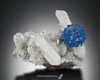 カバンサイト / スティルバイト【Cavansite on Stilbite】インド産