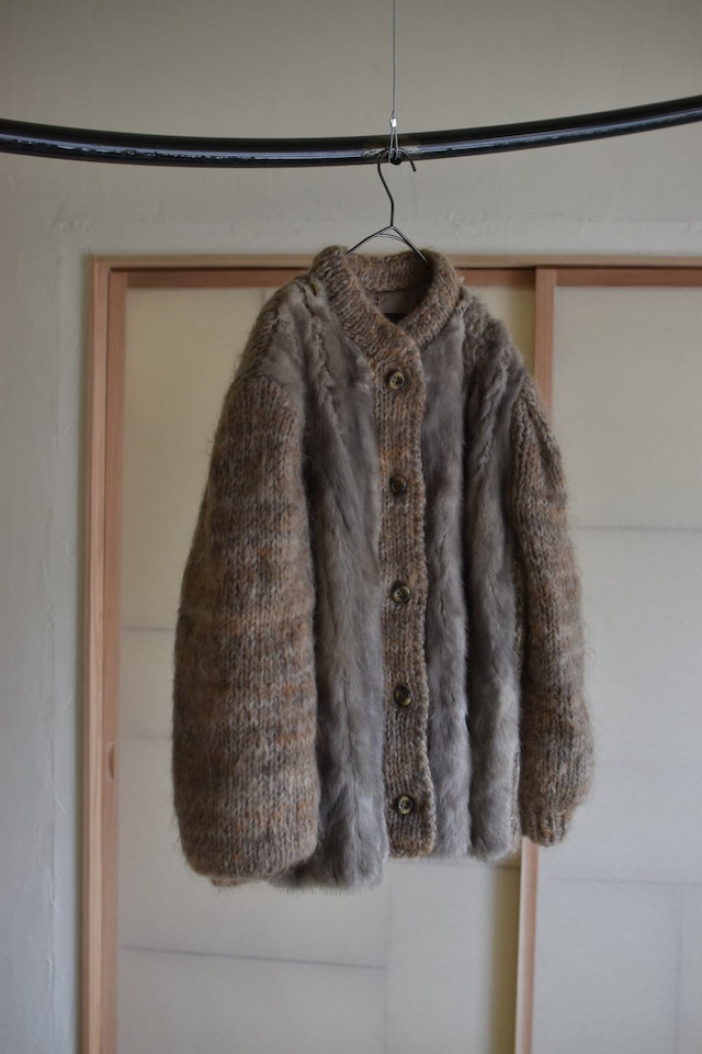 1970-80s far knit jacket