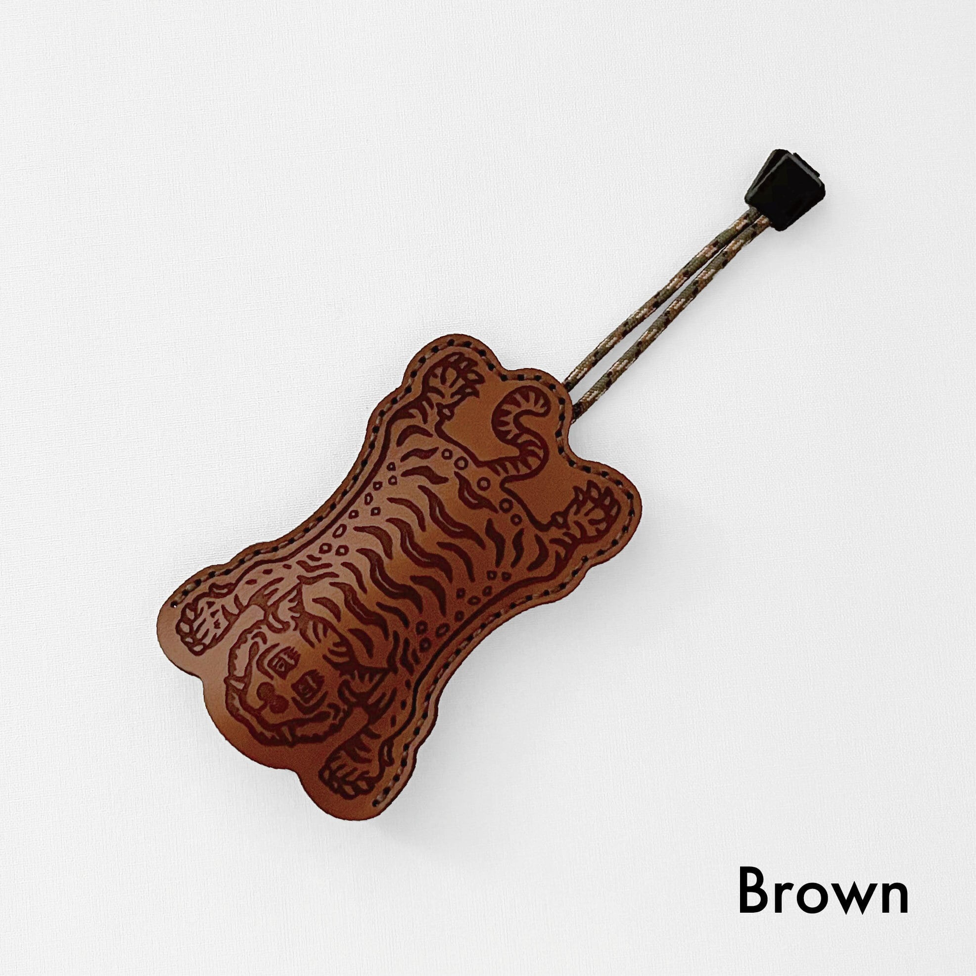 Tibetan tiger leather keycase | armadillo leather works