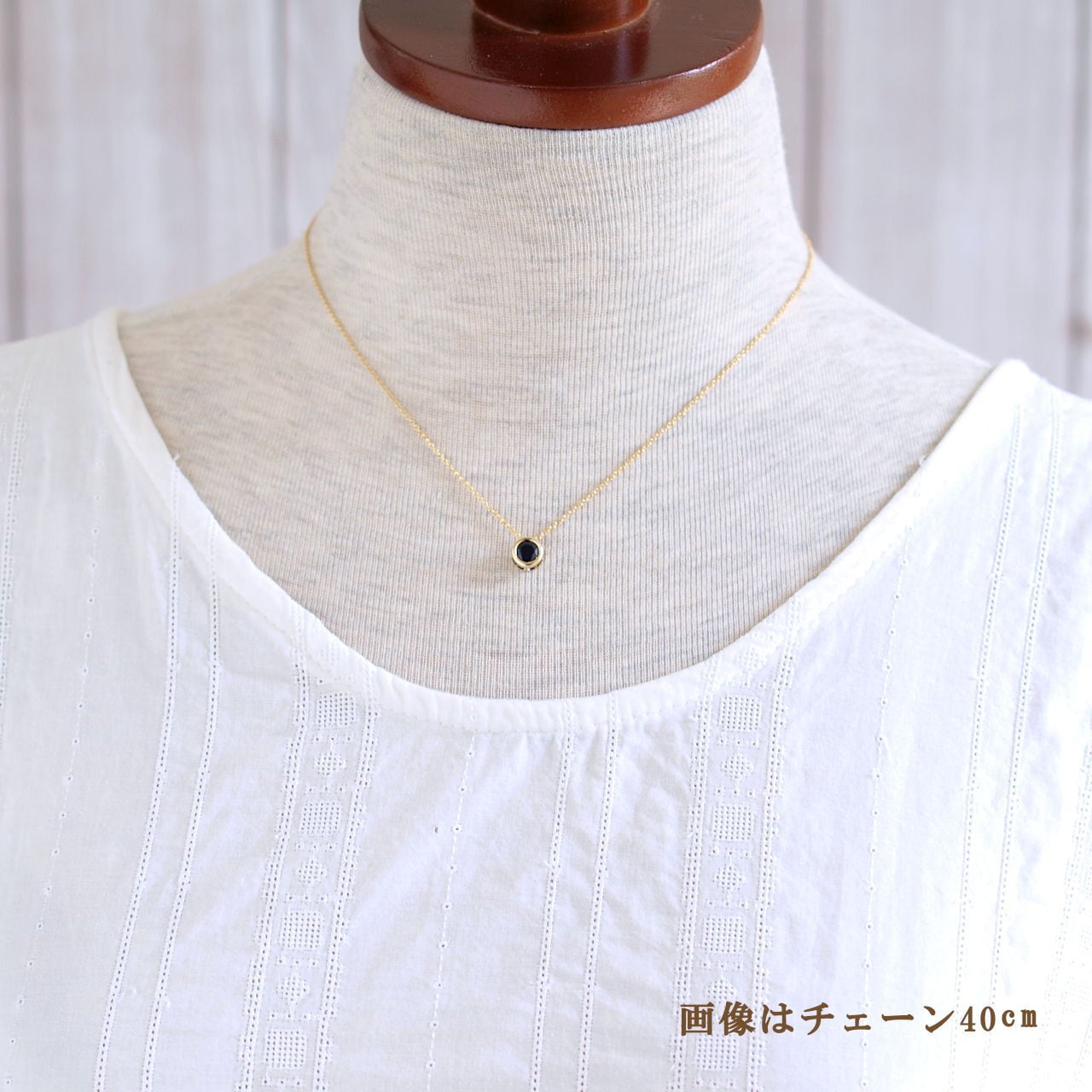 限定】ブラックサファイアK14GFベゼルネックレス | Natural Style 限定】ブラックサファイアK14GFベゼルネックレス | Natural Style