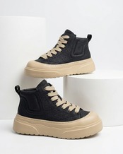 ボリュームソールハイトップスニーカーブーツ(SHS00058)