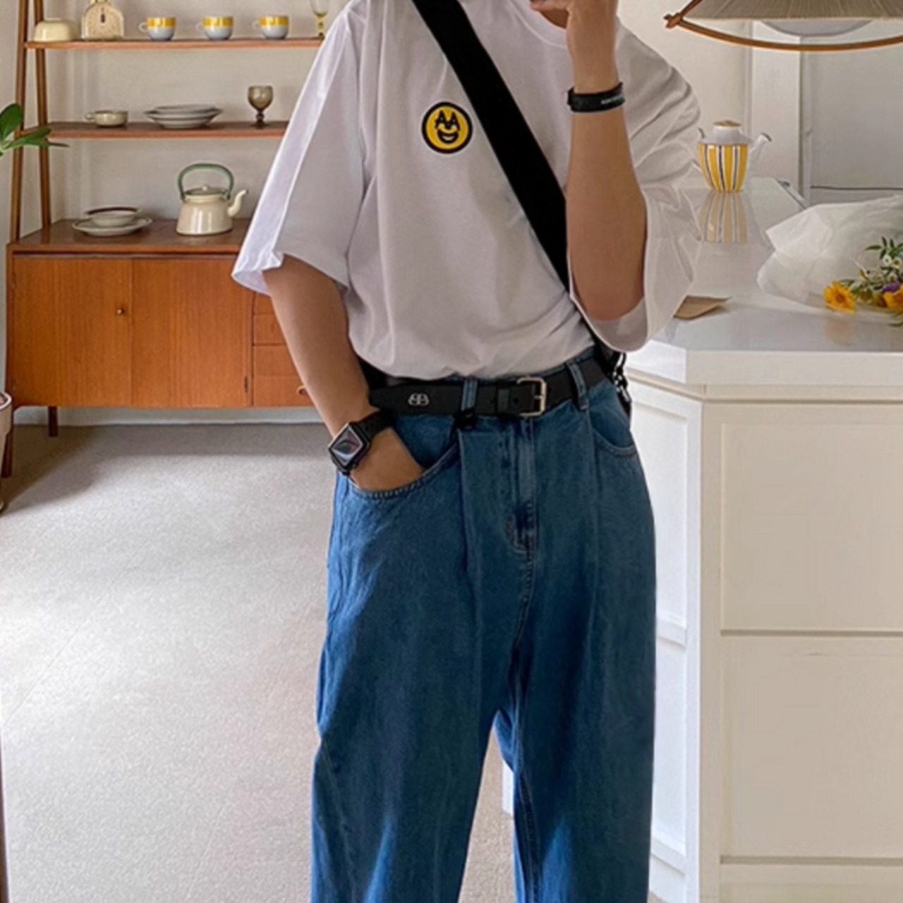 カットオフルーズデニム　0656