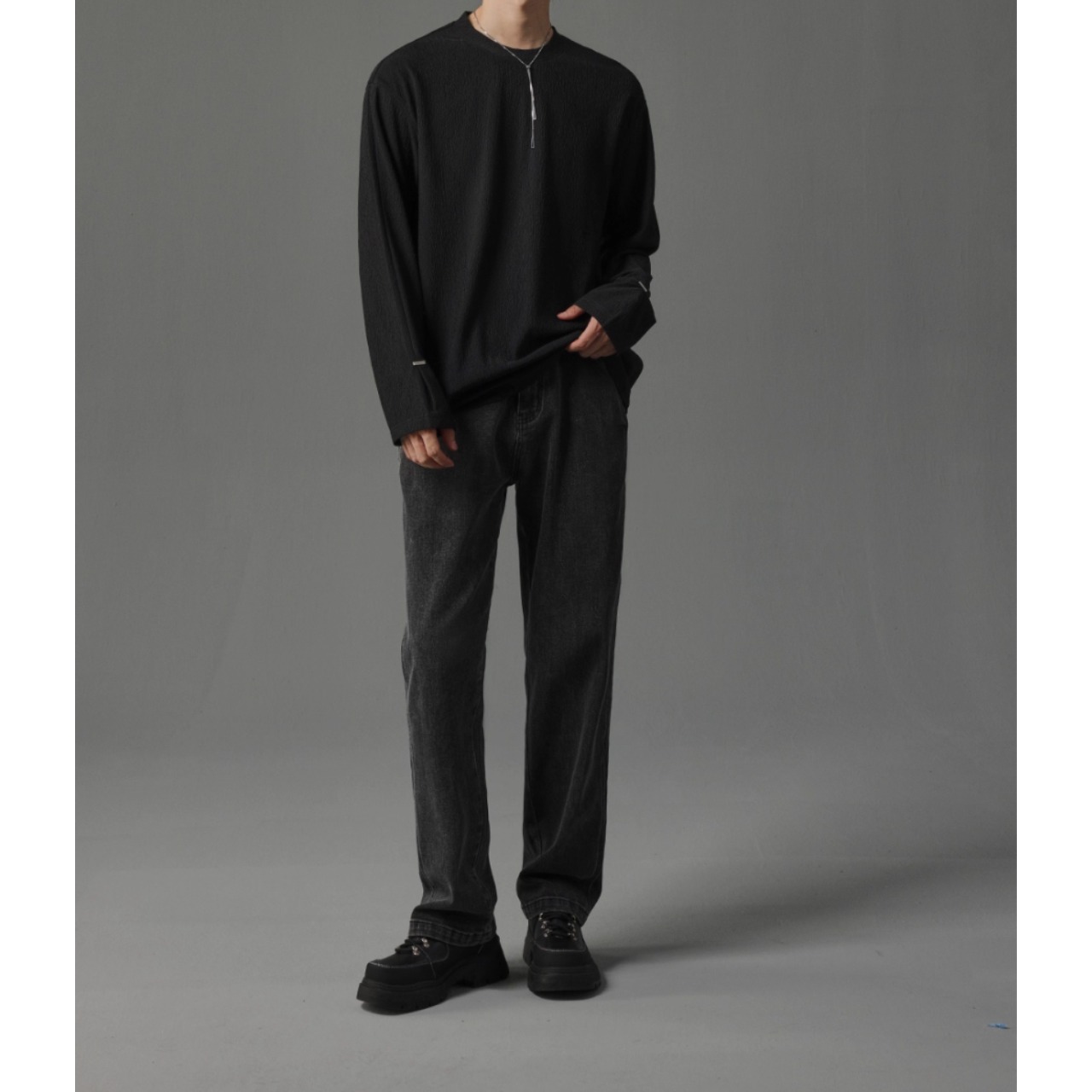 クルーネック プルオーバーカットソー af0059