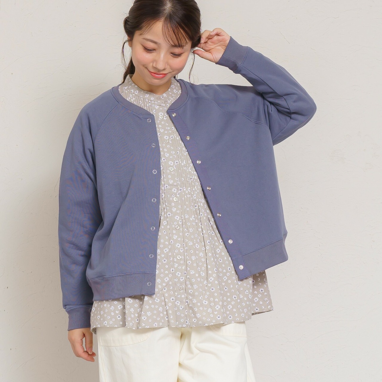 TC裏毛ラグランカーディガン