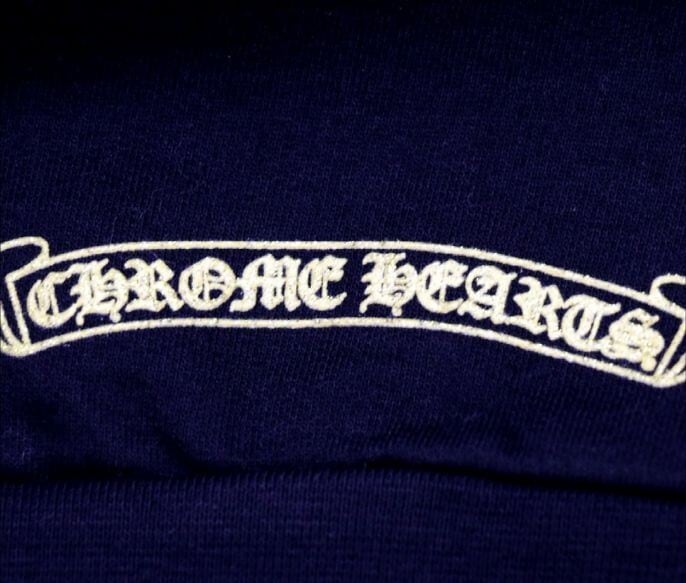 CHROME HEARTS クロムハーツ GOLD GLITTER HOODIE ホースシューバック