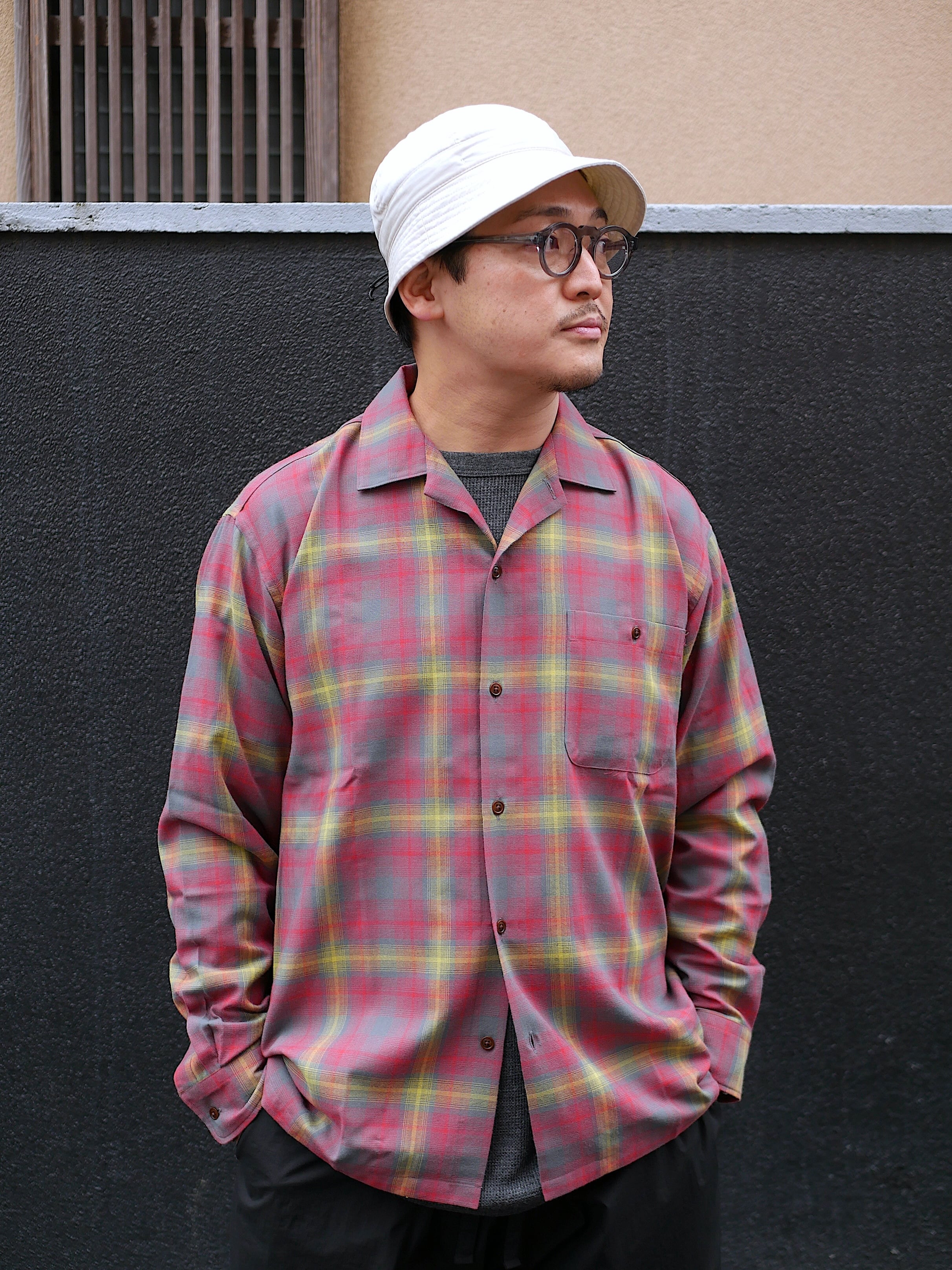 BROWN by 2-tacs / OPEN COLLAR (L/S) | st. valley house - セント
