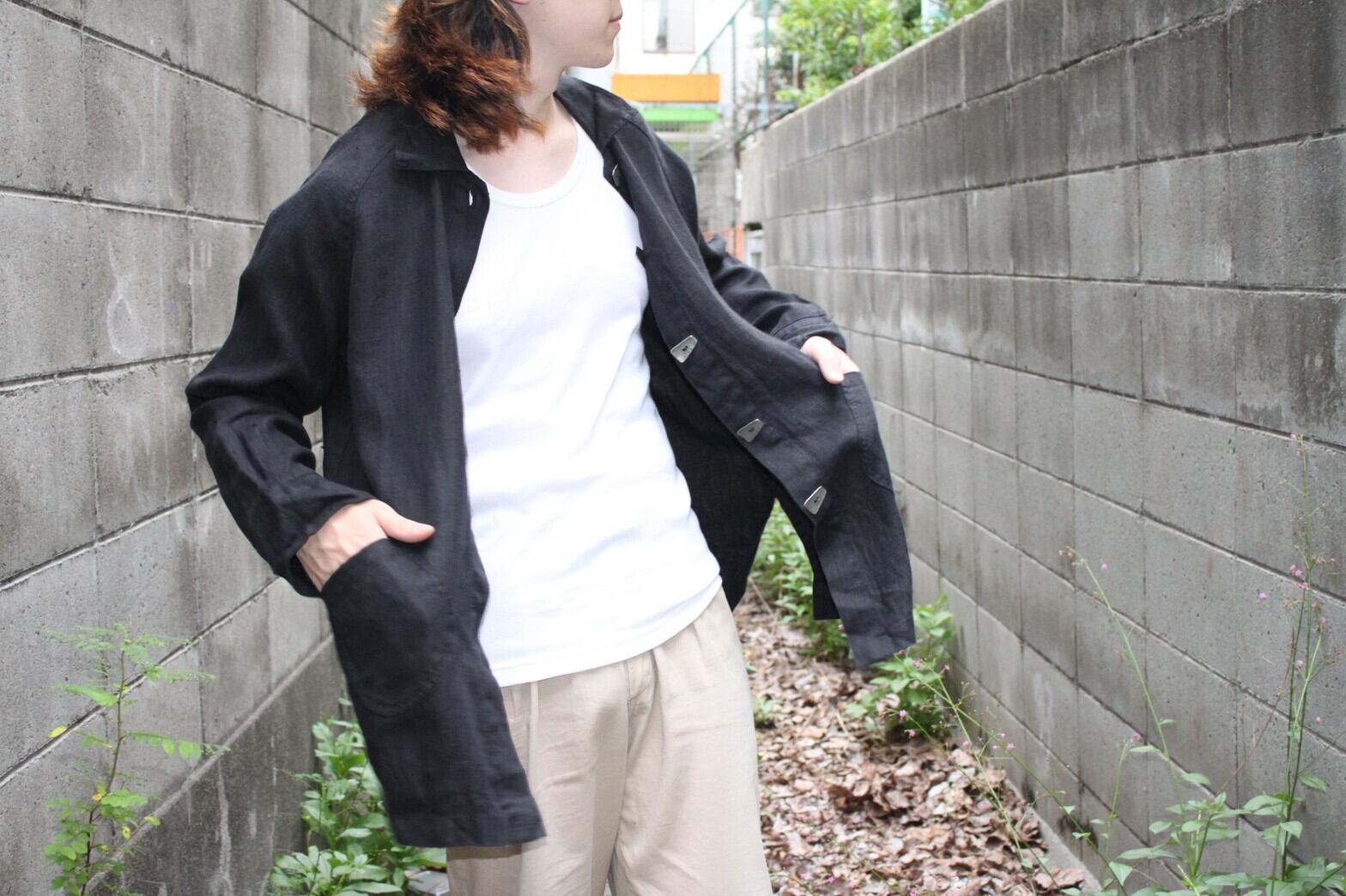 90s J.JILL linen shirt jacket