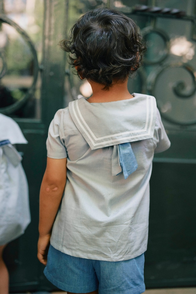 Short SUFFREN- blue denim - Maison Marelle