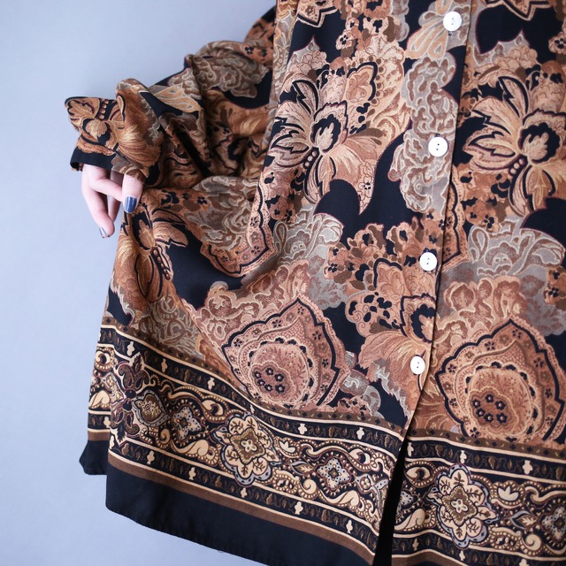 modern art full pattern over silhouette shirt