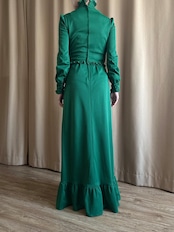 classical green import maxi dress-5115-12