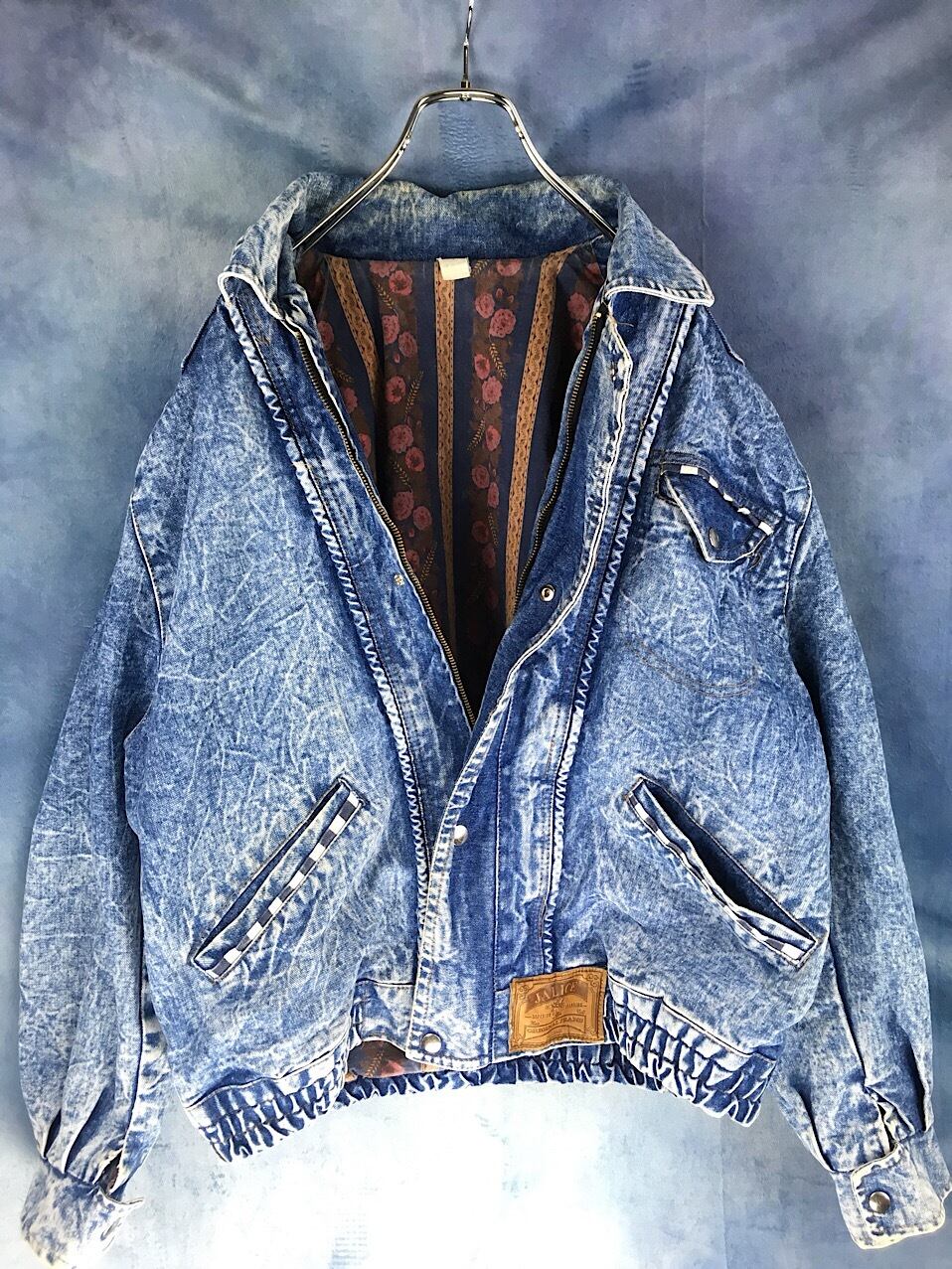 Euro 90's design denim jacket