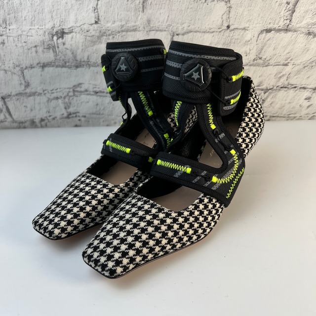 【最終処分SALE】ディオール　DIOR 千鳥柄  パンプス ブラック A-8666