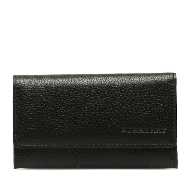 バーバリー ノバチェック キーケース 5連 ブラック レザー メンズ BURBERRY 【中古】
