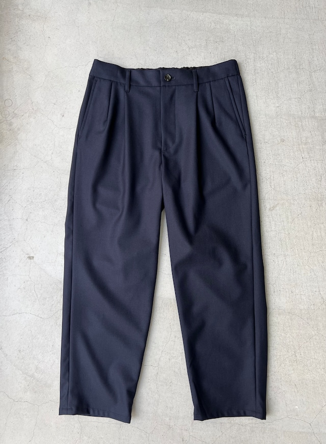 LAMOND 【ラモンド】SEMI WIDE TROUSERS  NAVY     LM-P-109