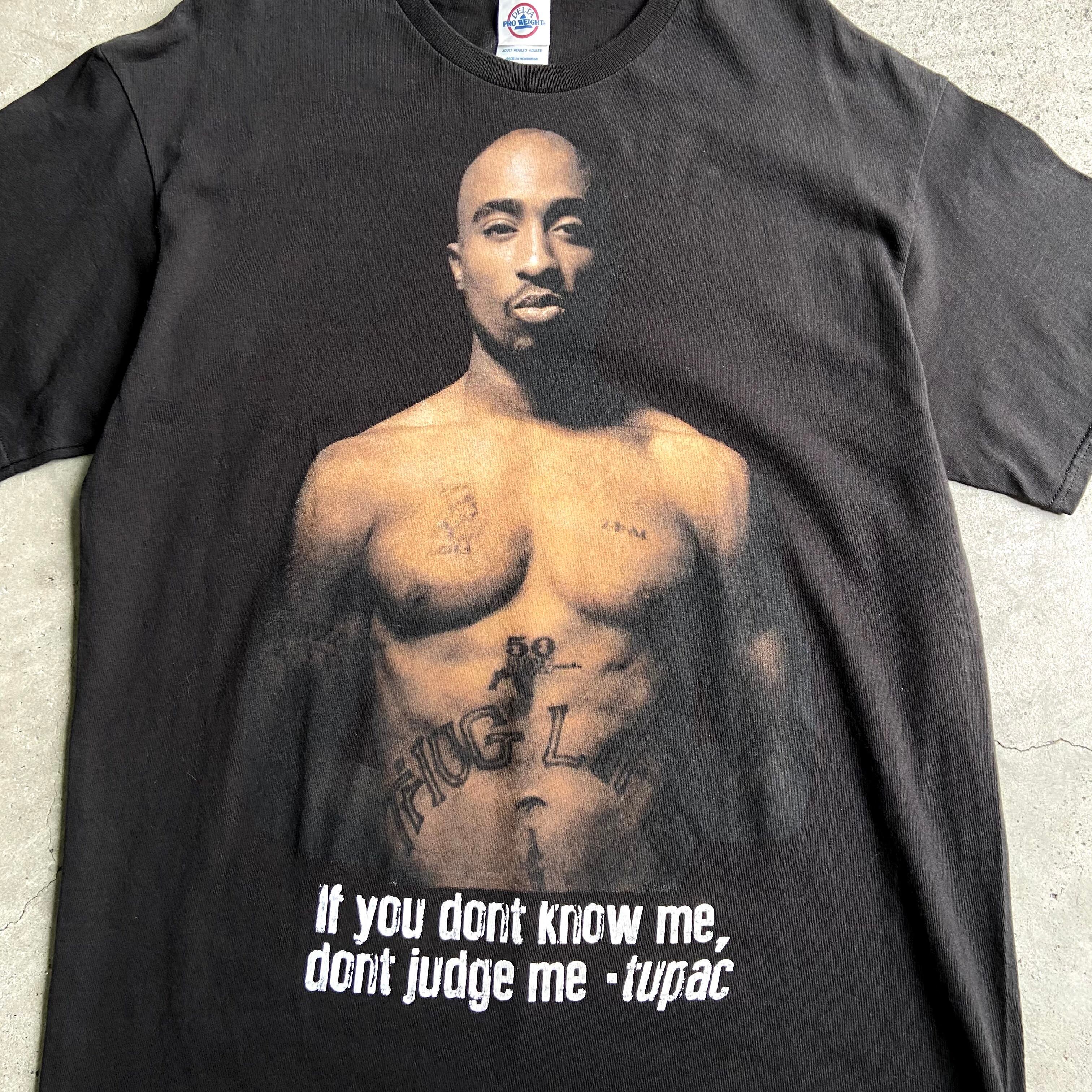 【雰囲気抜群】2PAC ヴィンテージ加工 Tシャツ フェード シングルステッチ