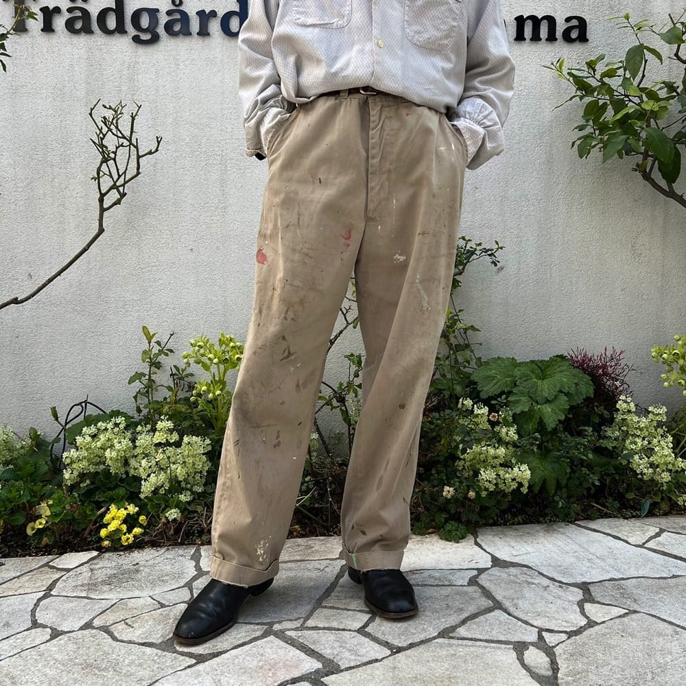 [BLUE BELL] Vintage Army Twill Chino Trousers [1950s-] Vintage Army Twill  Chino Trouser | beruf powered by BASE