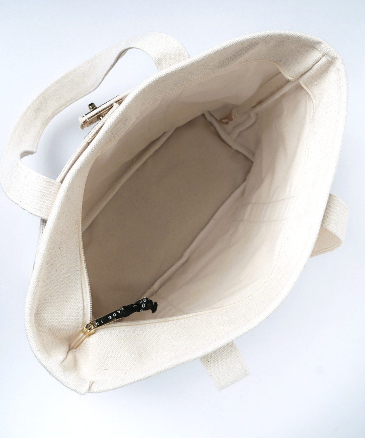 【直営限定ITEM】マルチワッペンターンロックトートバッグ TYPE-E (IVORY)　CQ-48515H