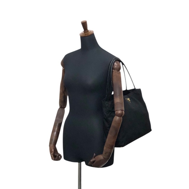 PRADA プラダ ハンドバッグ ブラック トライアングルロゴ ナイロン トートバッグ vintage ヴィンテージ オールド bikz2y