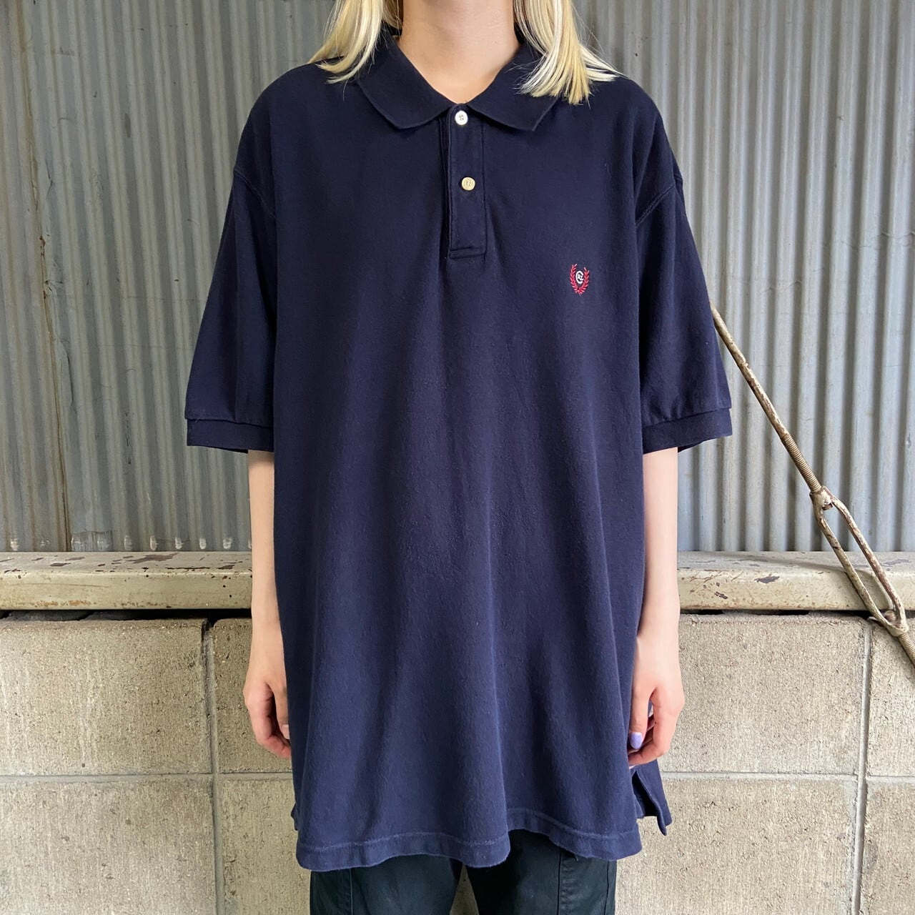 90年代 チャップス ラルフローレン 鹿の子 ポロシャツメンズL 古着