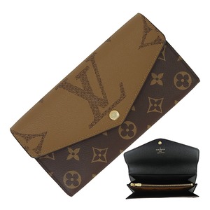 Unused LOUIS VUITTON ルイヴィトン ポルトフォイユ サラ M80726 モノグラムジャイアント リバース ブラウン 未使用品