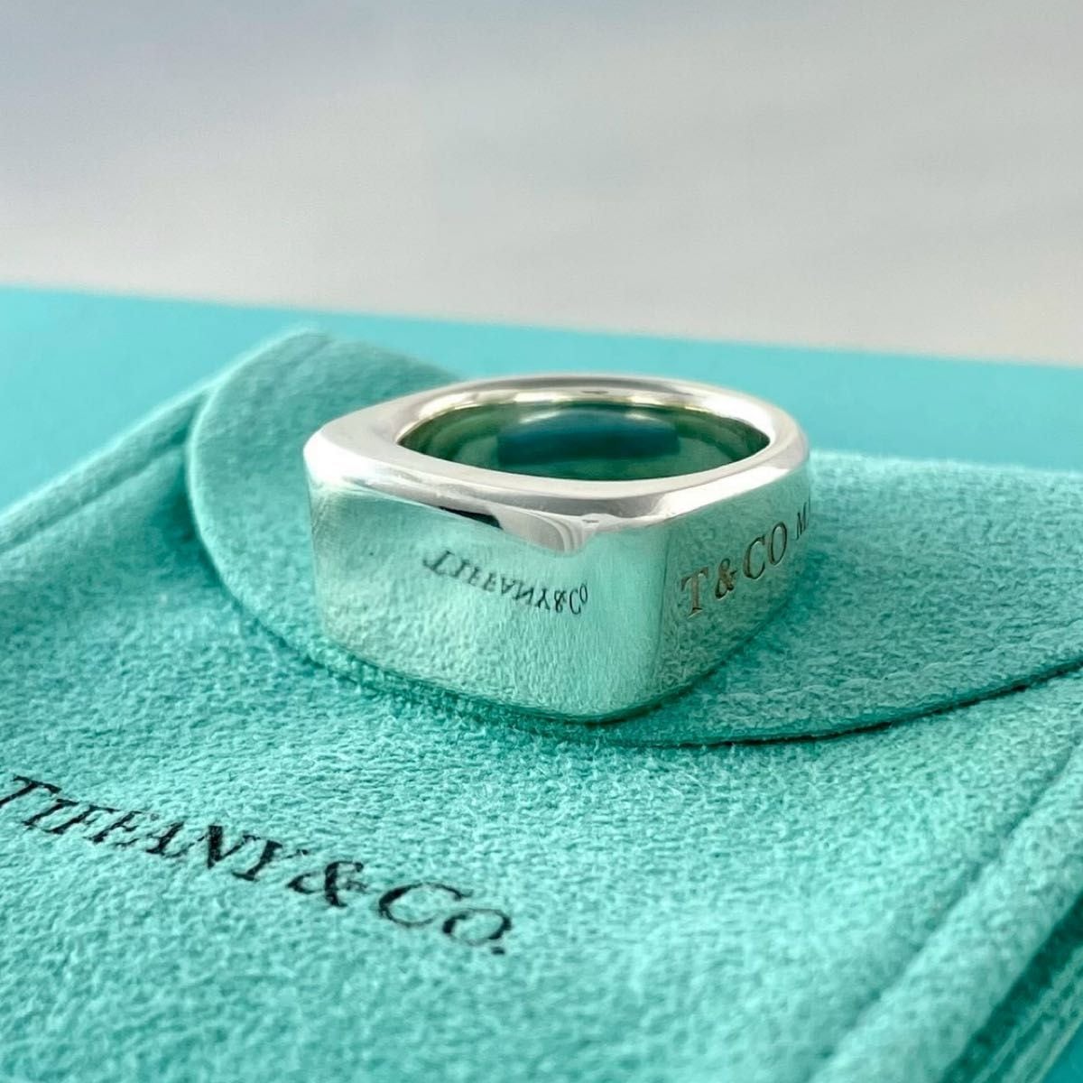 希少 13.5号 TIFFANY&Co. ティファニー シグネット リング 希少