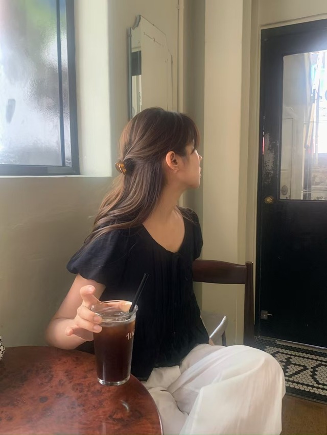 (予約) LITER / Sha sha blouse 2color