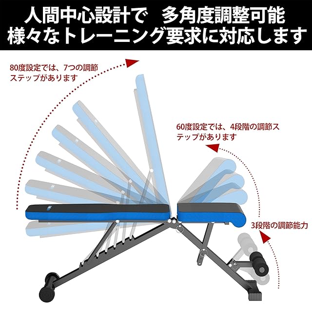 日本企業】トレーニングベンチ インクラインベンチ ダンベル ベンチ