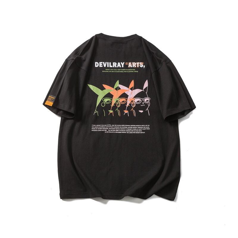 【新作】【送料無料】 Road Vintage Summereseフレッシュルース半袖メンズとレディースピカチュウプリントラウンドネックTシャツイン-アリババ ショート ハーフスリーブ サマー 夏物 Oネック ビンテージ hip6-161163510506316