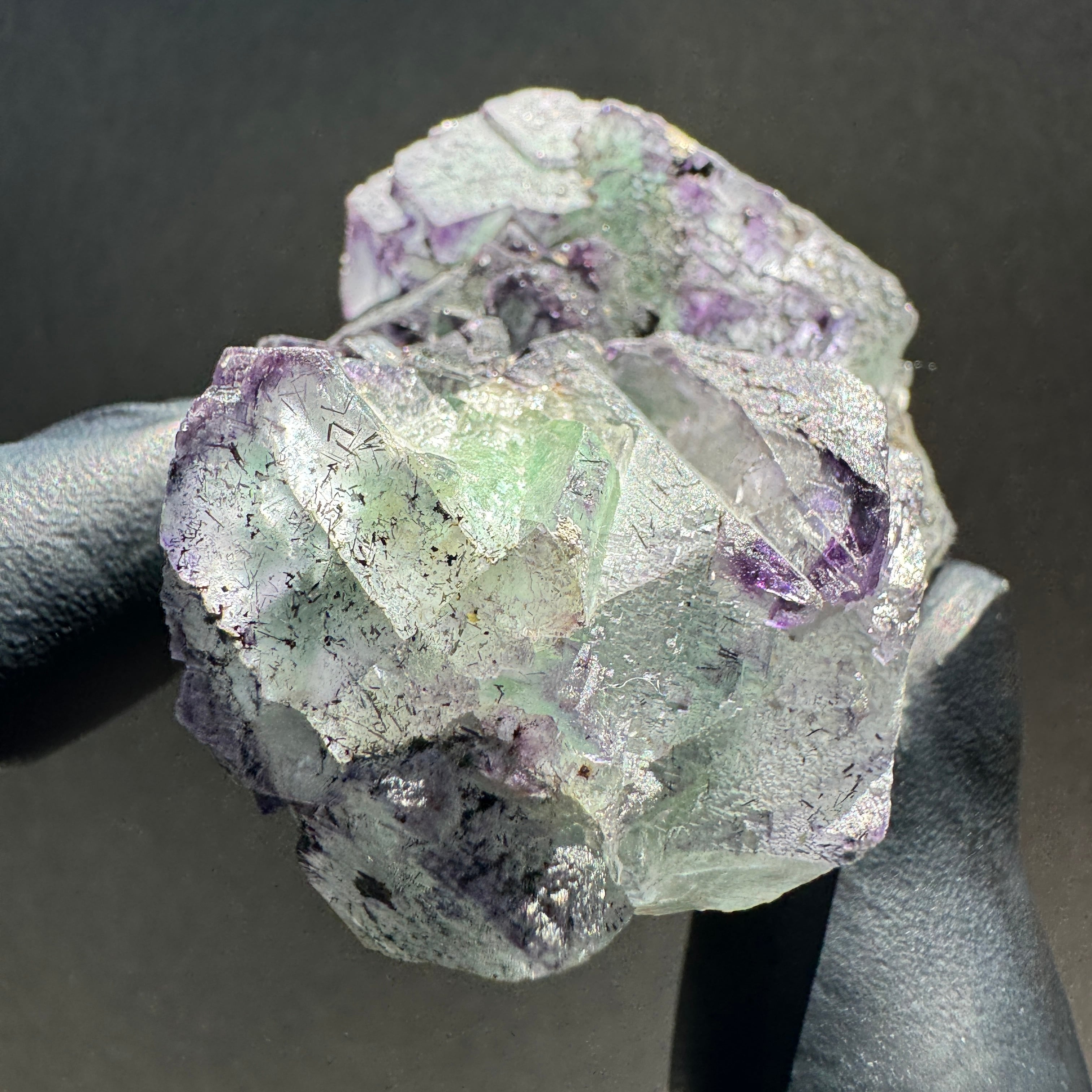 グリーンフローライト ブラックトルマリン ナミビア エロンゴ産