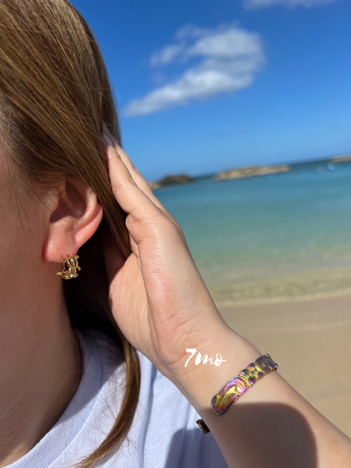 ☆Mimimame☆ フープピアス& バングル 青 ヘアーネット 316Lホヌフープピアス（片耳1個売り） | PAY ID