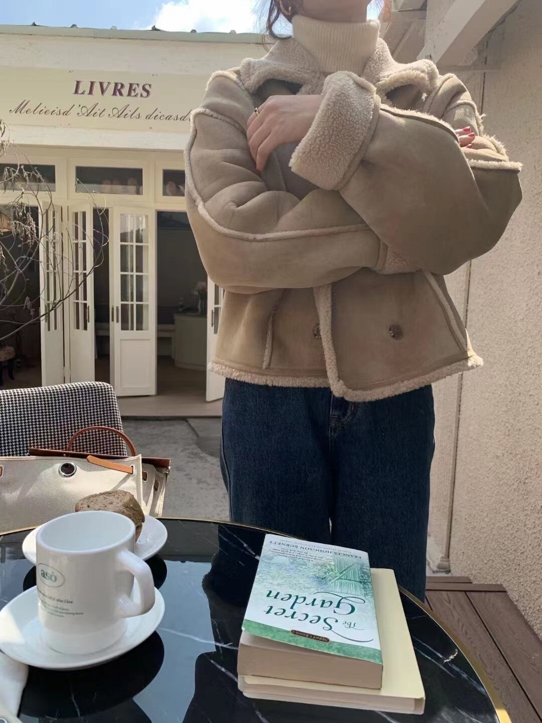 ムートンショートジャケット　AJ2205-803