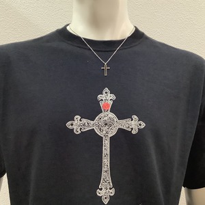 Cross&Rose ( 十字架と薔薇 ) Tシャツ ブラック
