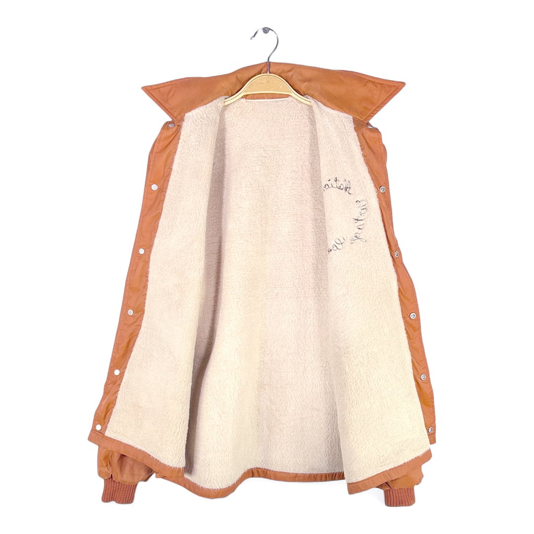 70s USA製 ヴィンテージコーチジャケット チェーンステッチ刺繍