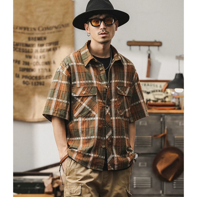 Check design shirt P715