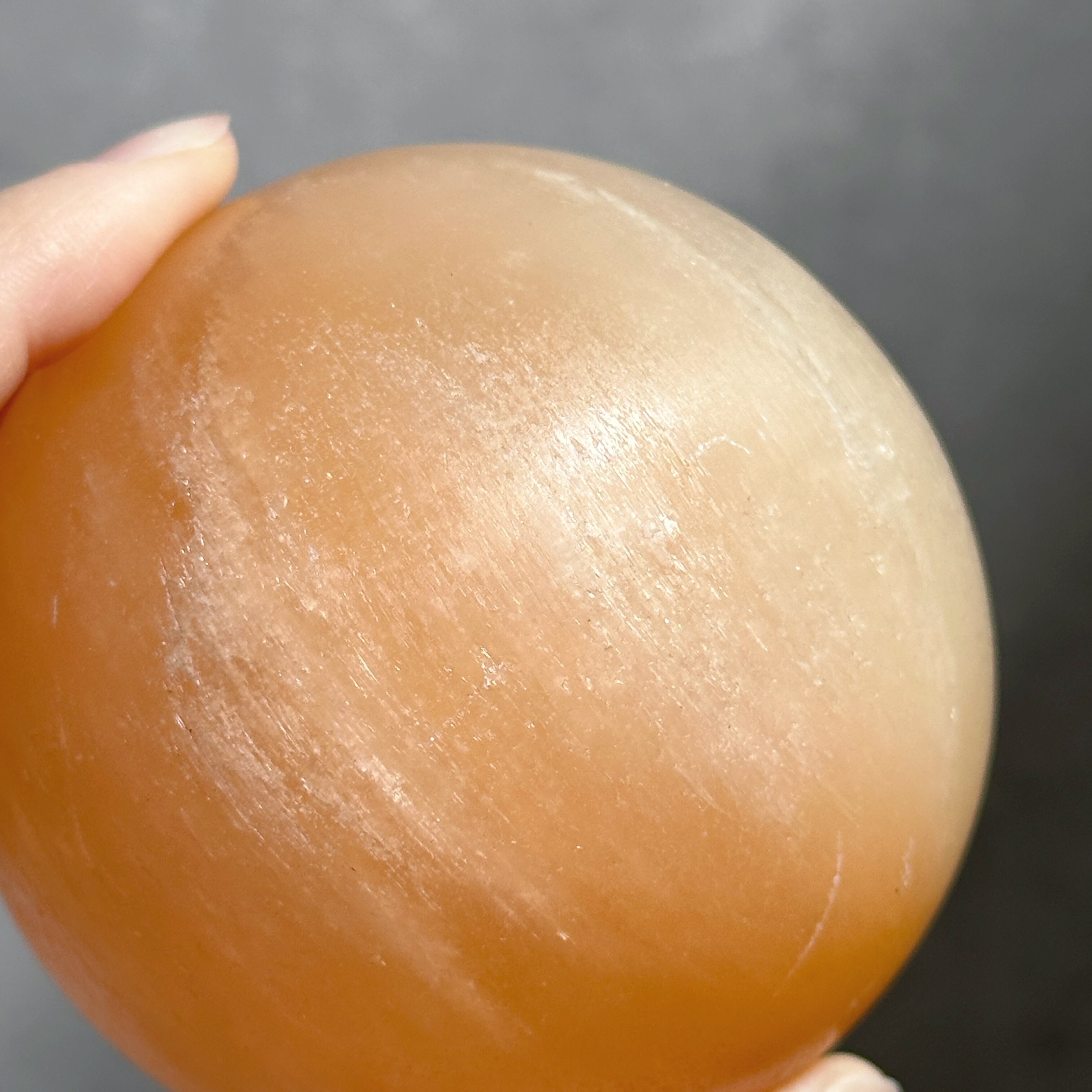 オレンジセレナイト スフィア01♢Orange Selenite♢天然石・鉱物