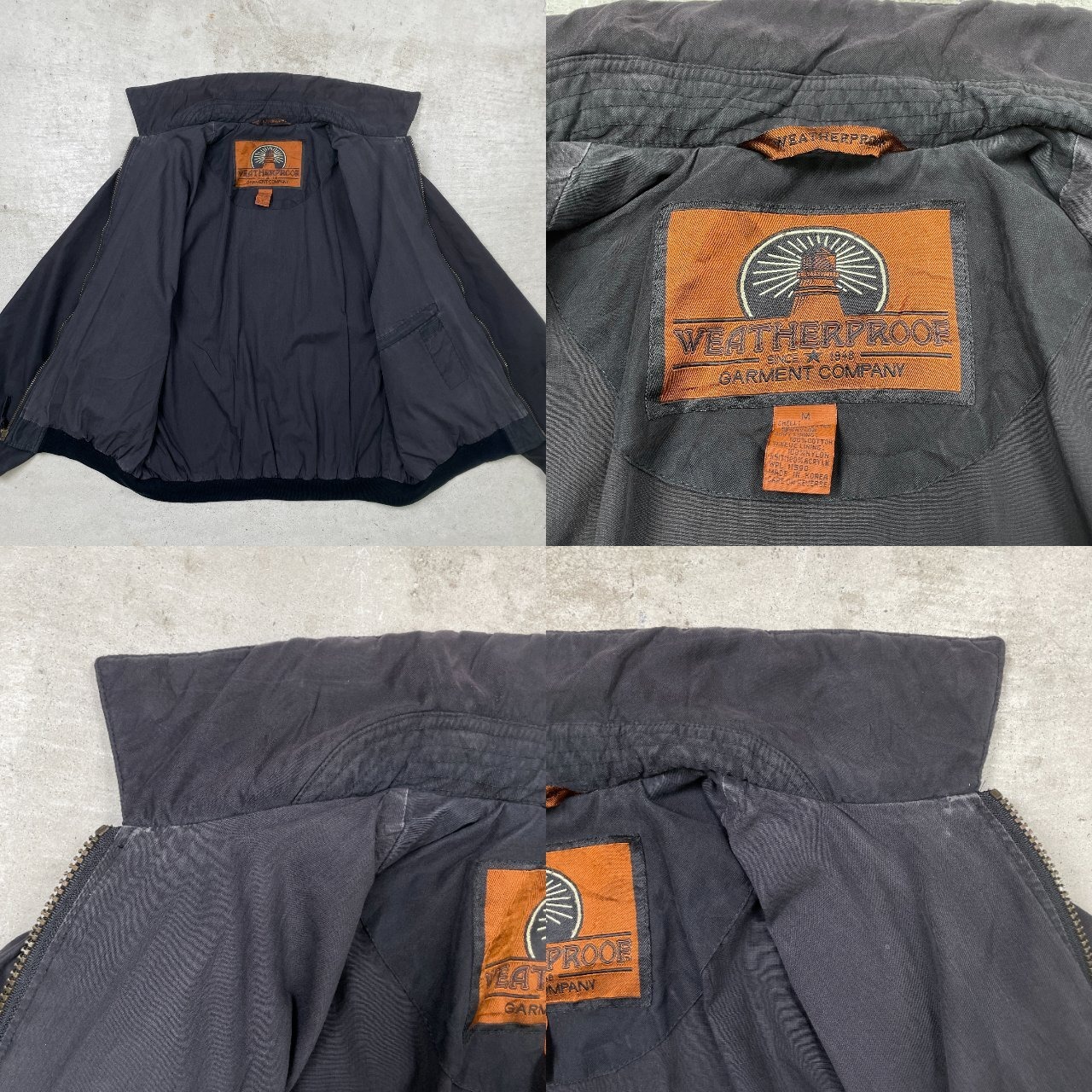WEATHERPROOF スイングトップ メンズL相当 古着 スポーツジャケット 