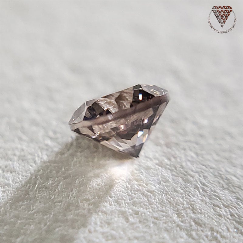 0.188 ct FANCY BROWN SI1 AGT 天然 ブラウン ダイヤモンド ルース ...