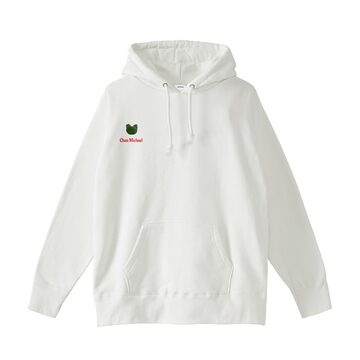 刺繍】白フード付きパーカー×マークのみ | PAY ID