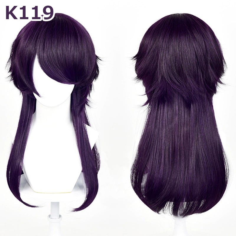 コスプレ耐熱ウィッグ 汎用カラー ロングウルフカット カラフル