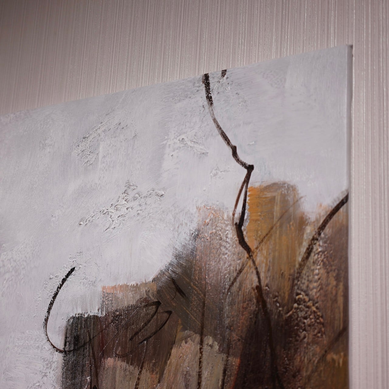 Bello's Art 抽象画 油絵 レッド 大型 × 新品 アート 現代アート