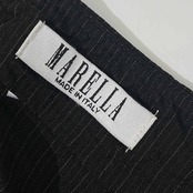 イタリア製 MARELLA マレーラ ストライプ タイトスカート I42/ブラック レディース ビンテージ