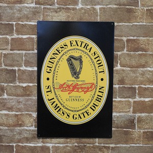 ギネスビール （GUINNESS EXTRA STOUT ）アメリカンブリキ看板