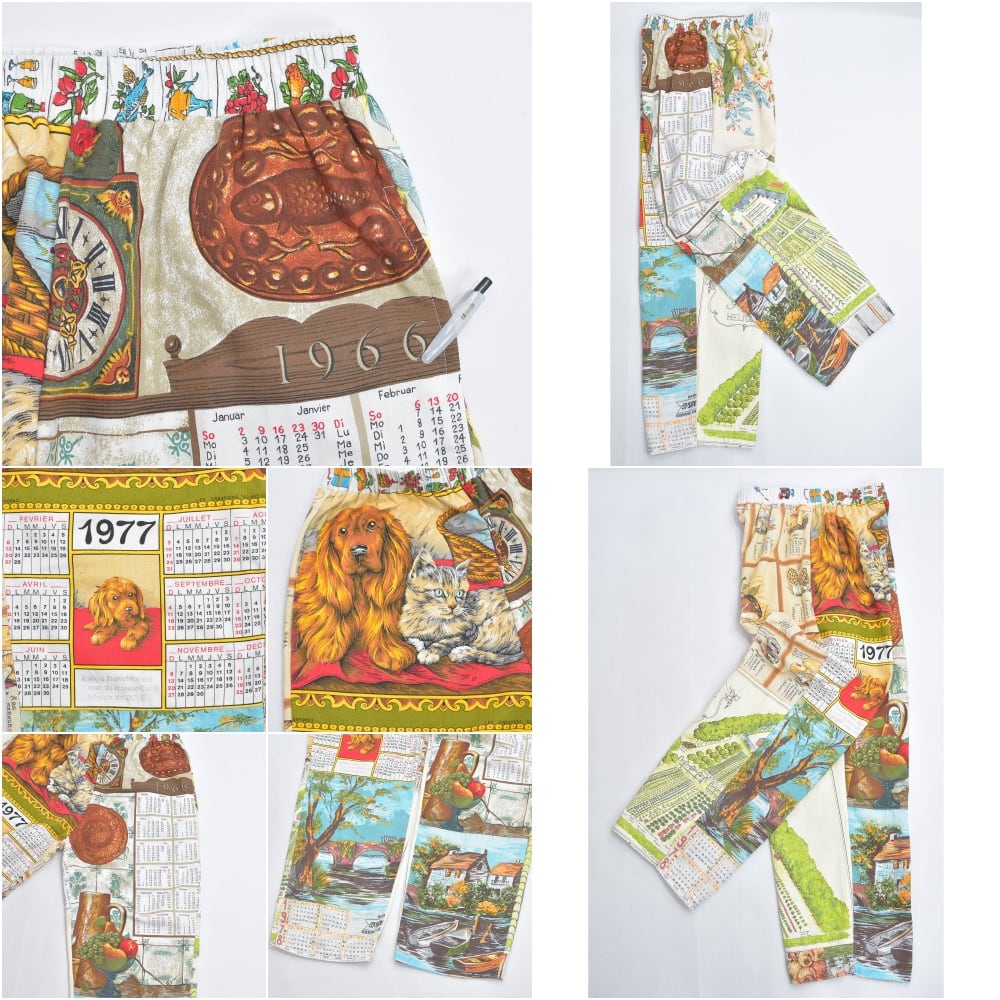 S*A様 vintage クロスパッチワークパンツ リメイク パッチワーク アレンジ でオシャレに リメイク デニムパンツ