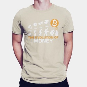 Tシャツ　BTC　Bitcoin（evolution）　　BTC01-006