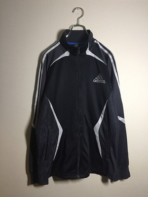 adidas トラックジャケット ロゴ刺繍 ラグラン