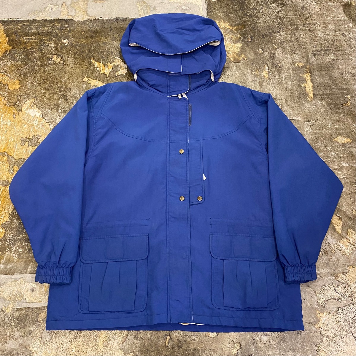 Vintage 1980'S WOOLRICH Mountain Parka Shell Jacket, Made in USA, Men's Size Small cotton navy blue type Vintage Second Hand