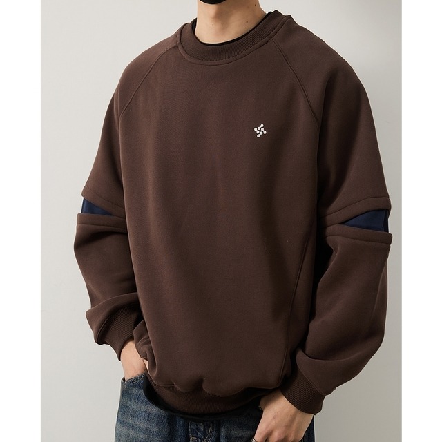 Color Block Oversized Sweatshirt [2307]