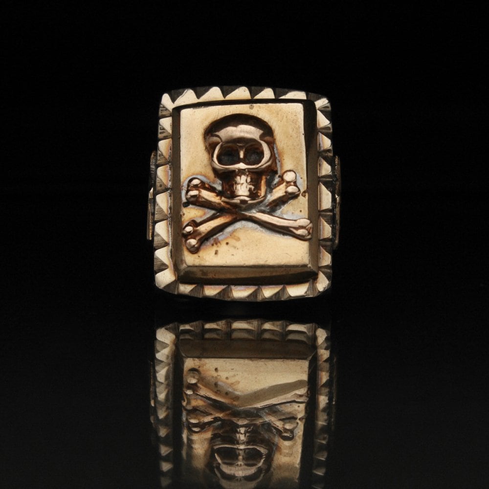 Vintage Mexican Ring Skull [Made in MEXICO - US ARMY] [1950s