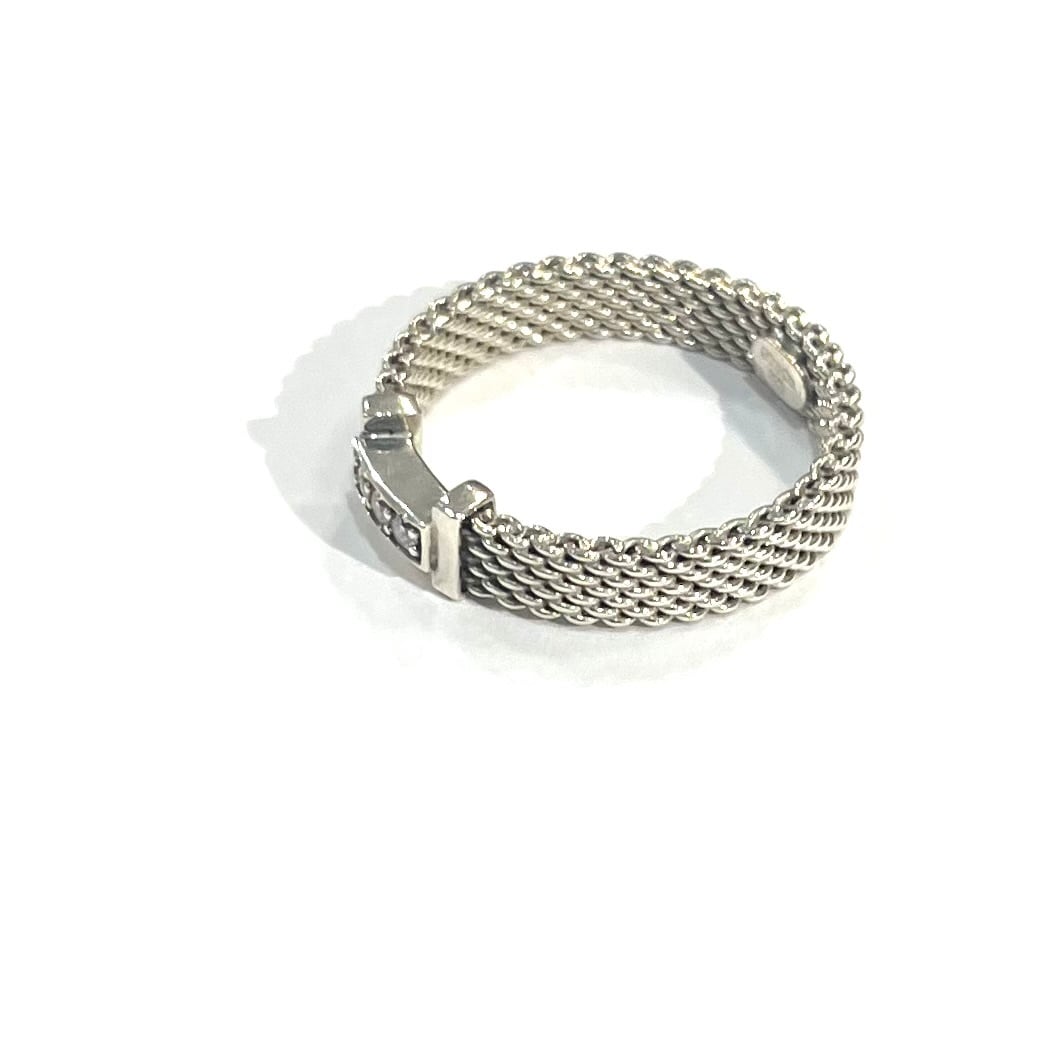 希少【TIFFANY&CO】【12号】2583 3粒 ダイヤモンド サマセット指輪